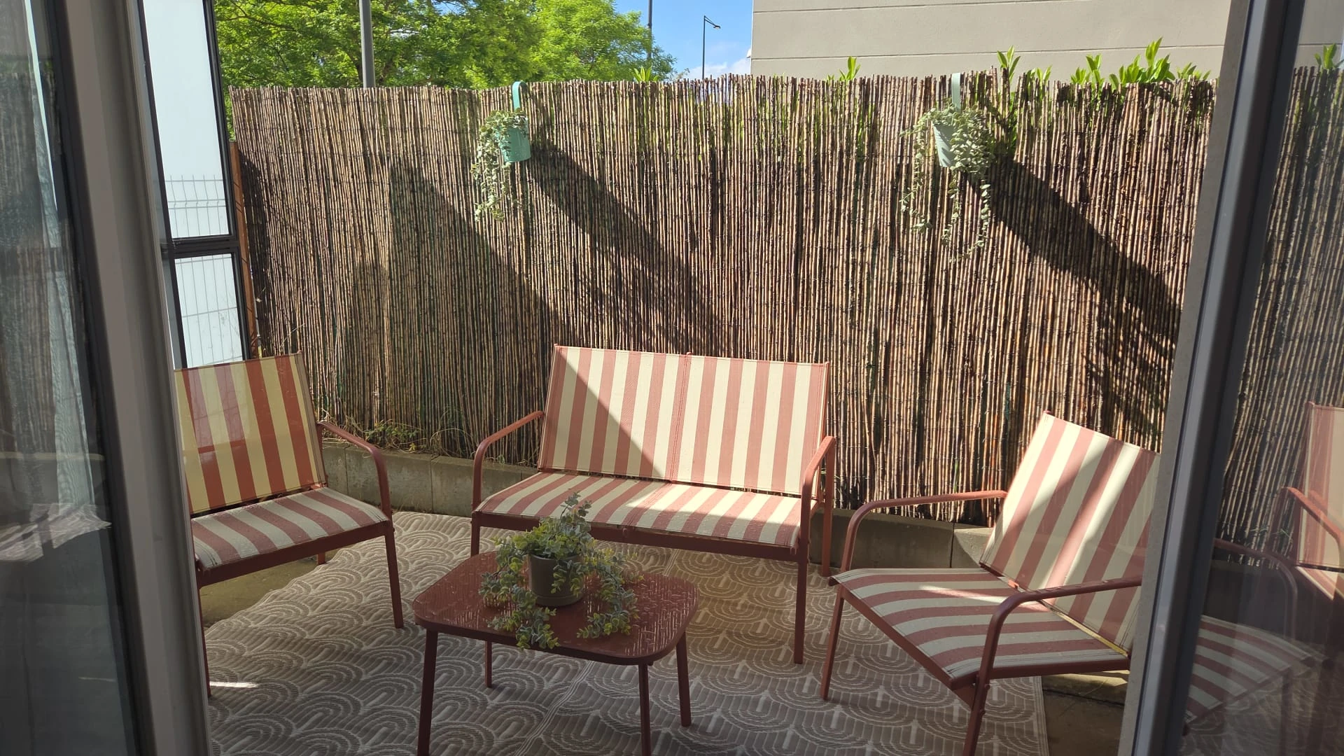 Vue de la terrasse du cabinet à Chenôve